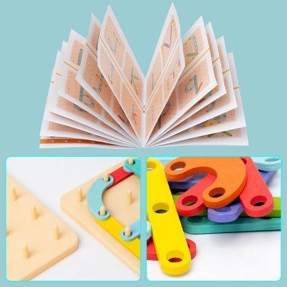 Wooden Educational Peg Board Toy