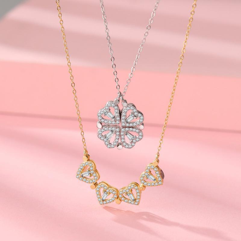 Lucky Clover Pendant Necklace for Ladies
