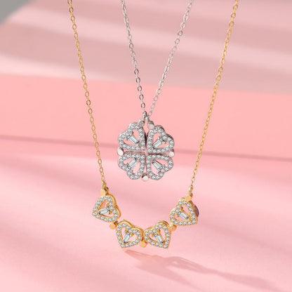 Lucky Clover Pendant Necklace for Ladies