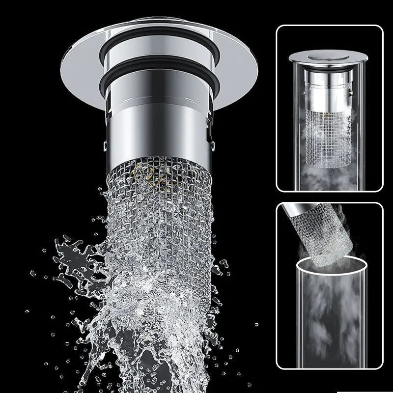 Easy Clean Stainless Steel Sink Drain Strainer
