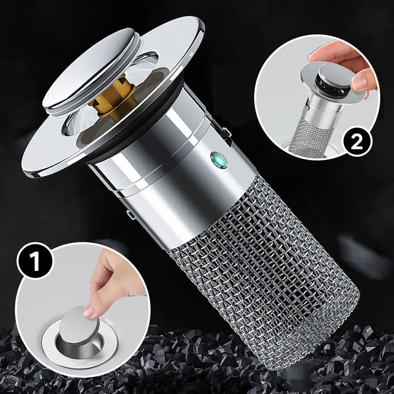 Easy Clean Stainless Steel Sink Drain Strainer