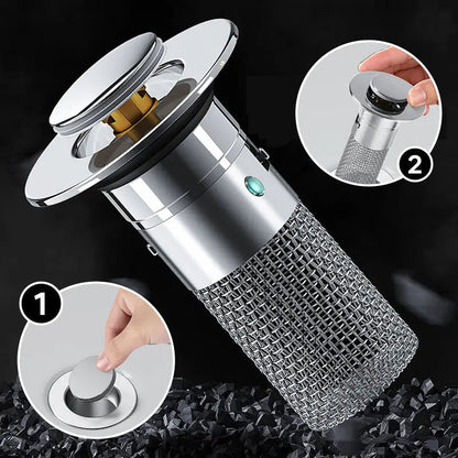 Easy Clean Stainless Steel Sink Drain Strainer