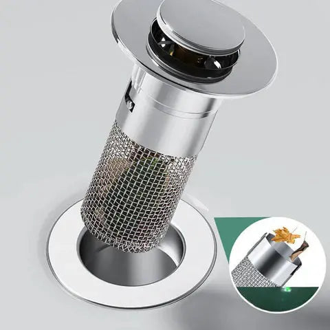Easy Clean Stainless Steel Sink Drain Strainer