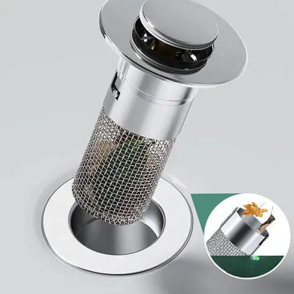 Easy Clean Stainless Steel Sink Drain Strainer