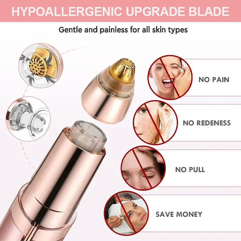 Easy Electric Eyebrow Shaper for Smooth Hair Removal