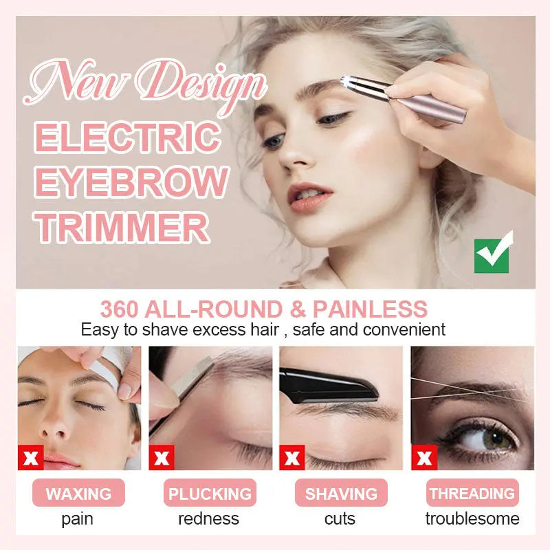 Easy Electric Eyebrow Shaper for Smooth Hair Removal