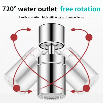 360° Kitchen Faucet Spray Nozzle - Easy 2 Mode Water Spray