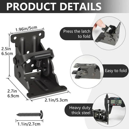 Compact Metal Table Leg Support