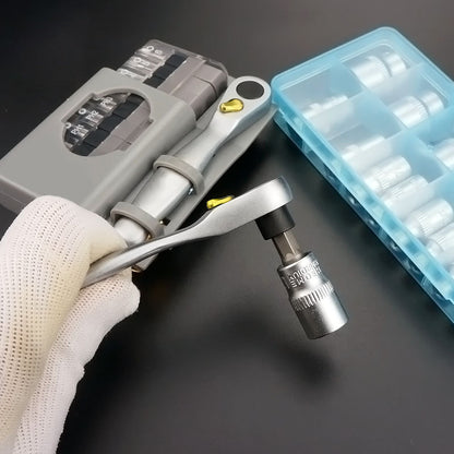 Compact Mixed Screwdriver Set with Phillips and Flathead