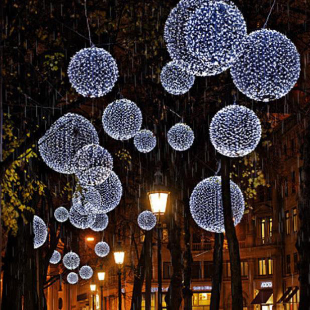Colorful Ball LED Weatherproof Patio Hanging Lamp