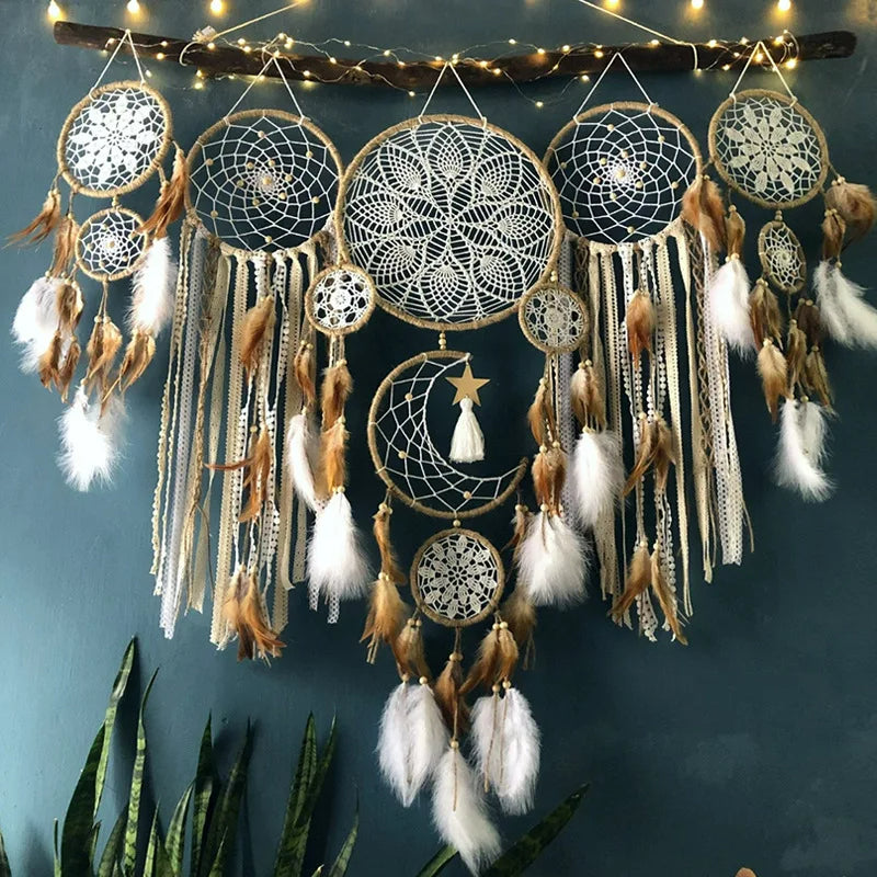 Colorful Handmade Dreamcatcher Wall Decor - Fesara