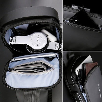 Secure Crossbody Bag with USB Charging Pocket