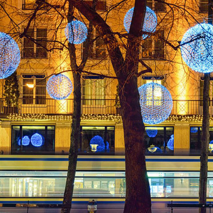 Colorful Ball LED Weatherproof Patio Hanging Lamp