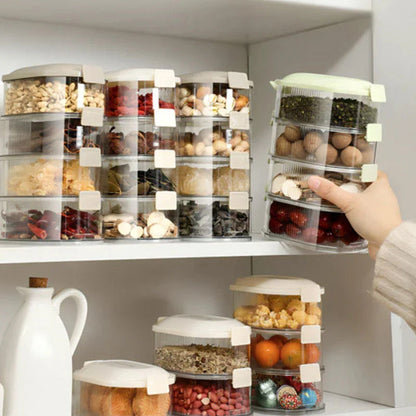 Spice Organizer Container with Stackable Layers