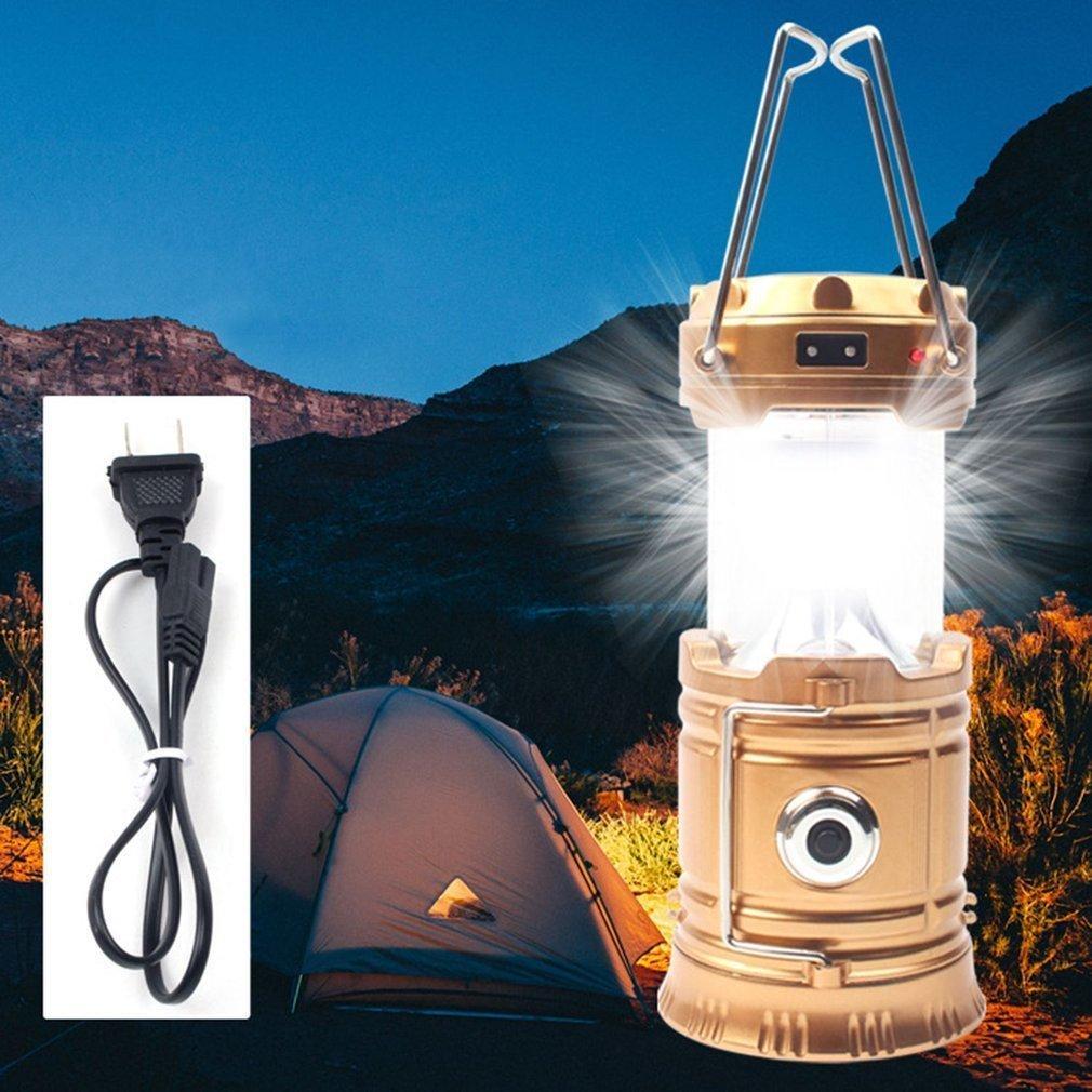 Outdoor Solar LED Camping Light Lantern Flashlight - Fesara