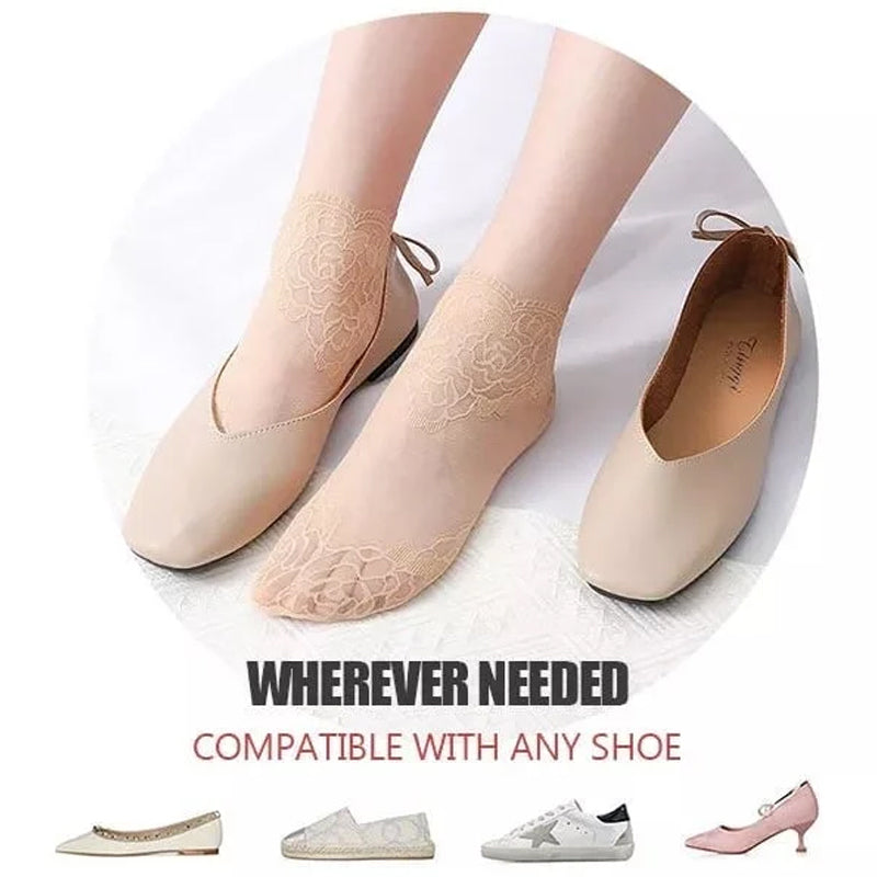 Fesara | Women's Elegant Lacey Ankle Socks