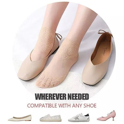 Fesara | Women's Elegant Lacey Ankle Socks
