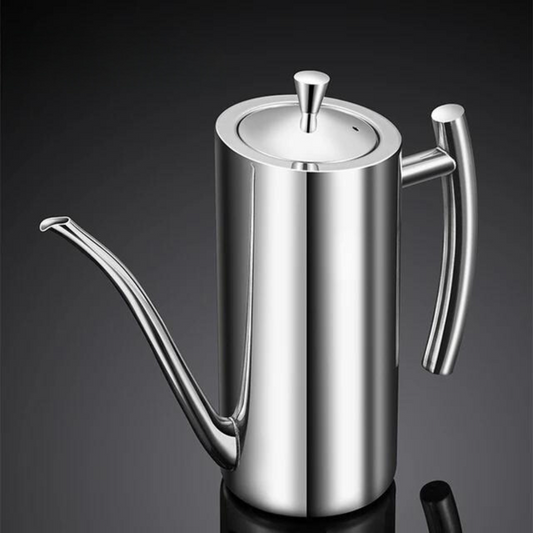 Easy Pour Stainless Steel Oil Bottle - Fesara