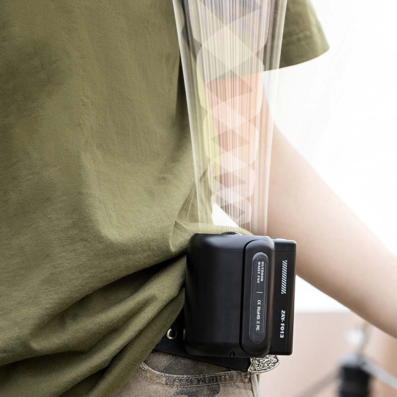 Compact Belt Clip Handheld Fan