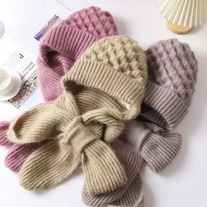 Warm Windproof Hearing Protection Hat Set