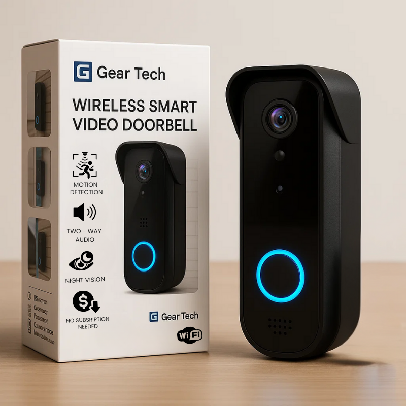 Wireless Video Doorbell with Motion Detection Alerts - Fesara