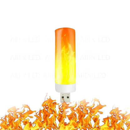 Warm Flame Effect Table Lamp