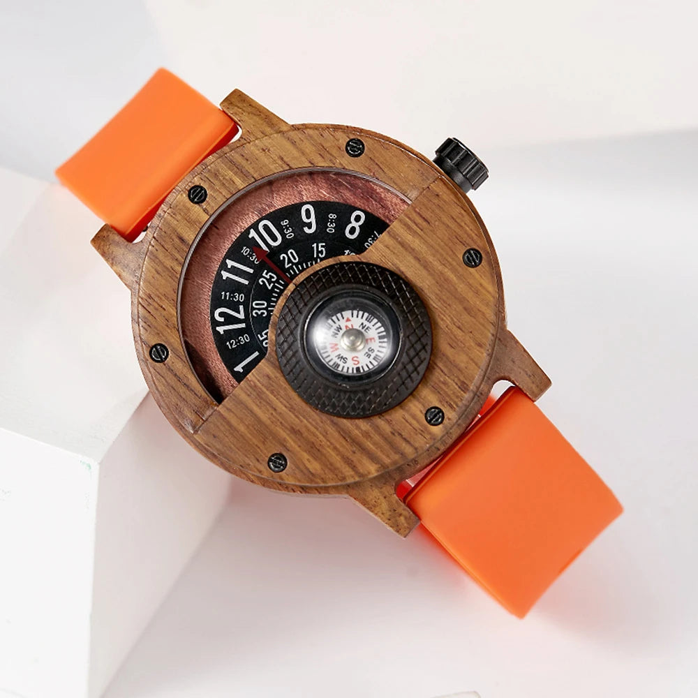 Unique Handcrafted Wooden Timepiece Watch