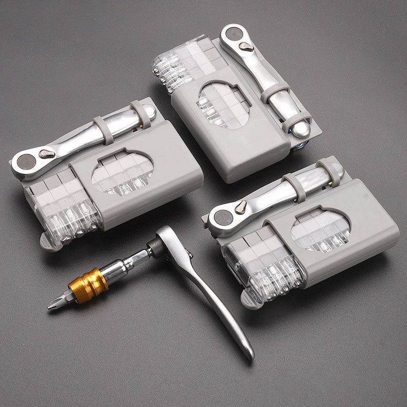 Compact Mixed Screwdriver Set with Phillips and Flathead