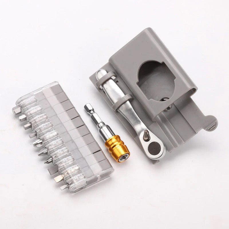 Compact Mixed Screwdriver Set with Phillips and Flathead