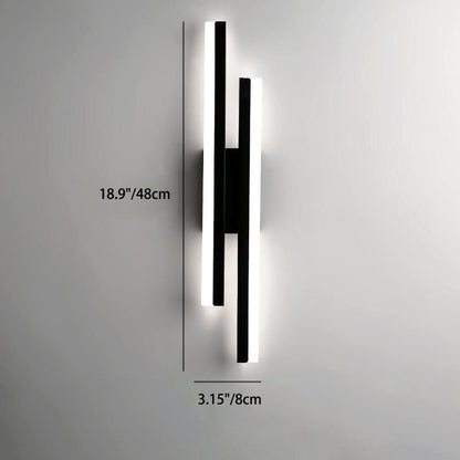 Slim LED Wall Light | Modern Iron Fixture | Adjustable Brightness