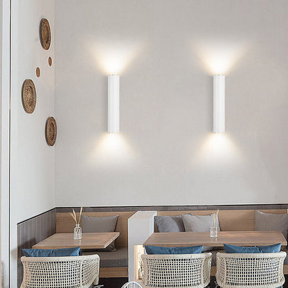Contemporary Round LED 2-Light Wall Lamp