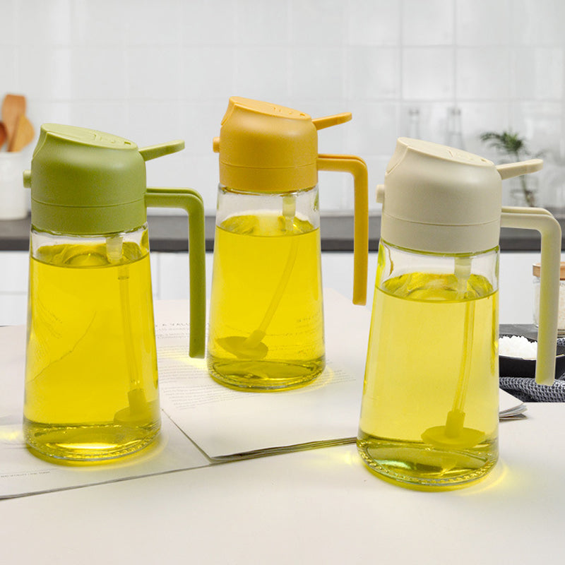 Versatile 2-in-1 Oil Spray Bottle