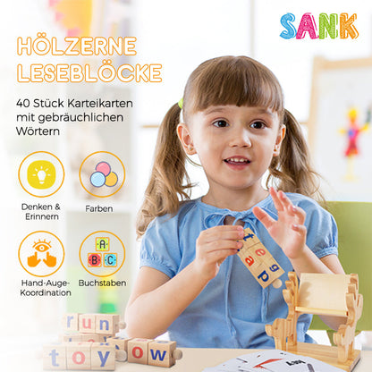 Wooden Educational Reading Blocks