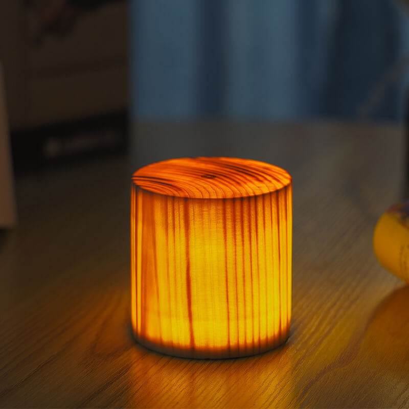 Modern Wooden LED Bedside Table Lamp