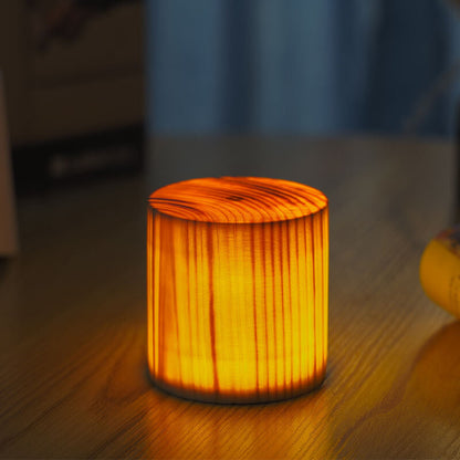 Modern Wooden LED Bedside Table Lamp