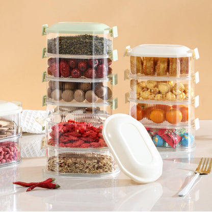 Spice Organizer Container with Stackable Layers
