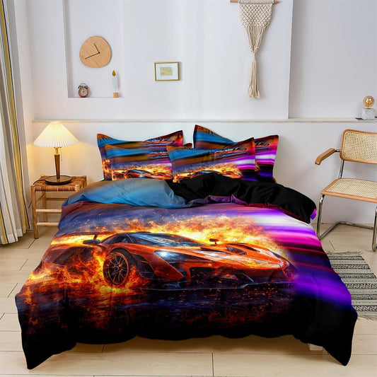 Turbo Charged Racing Car Bed Set - Fesara