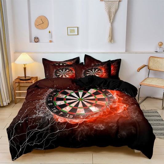 Vibrant Flame Darts Comforter Set - Fesara