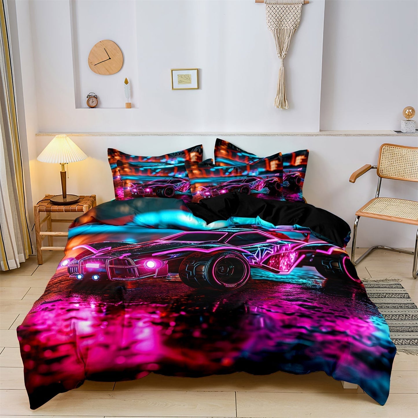 Bright Racing Car Bedding Set - Fesara