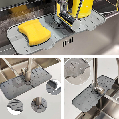 Waterproof Faucet Drip Tray Silicone Sink Catcher