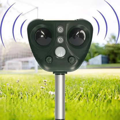 Effective Solar Powered Bird Repellent Outdoor Yard Device - Fesara