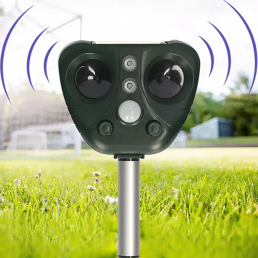Effective Solar Powered Bird Repellent Outdoor Yard Device - Fesara