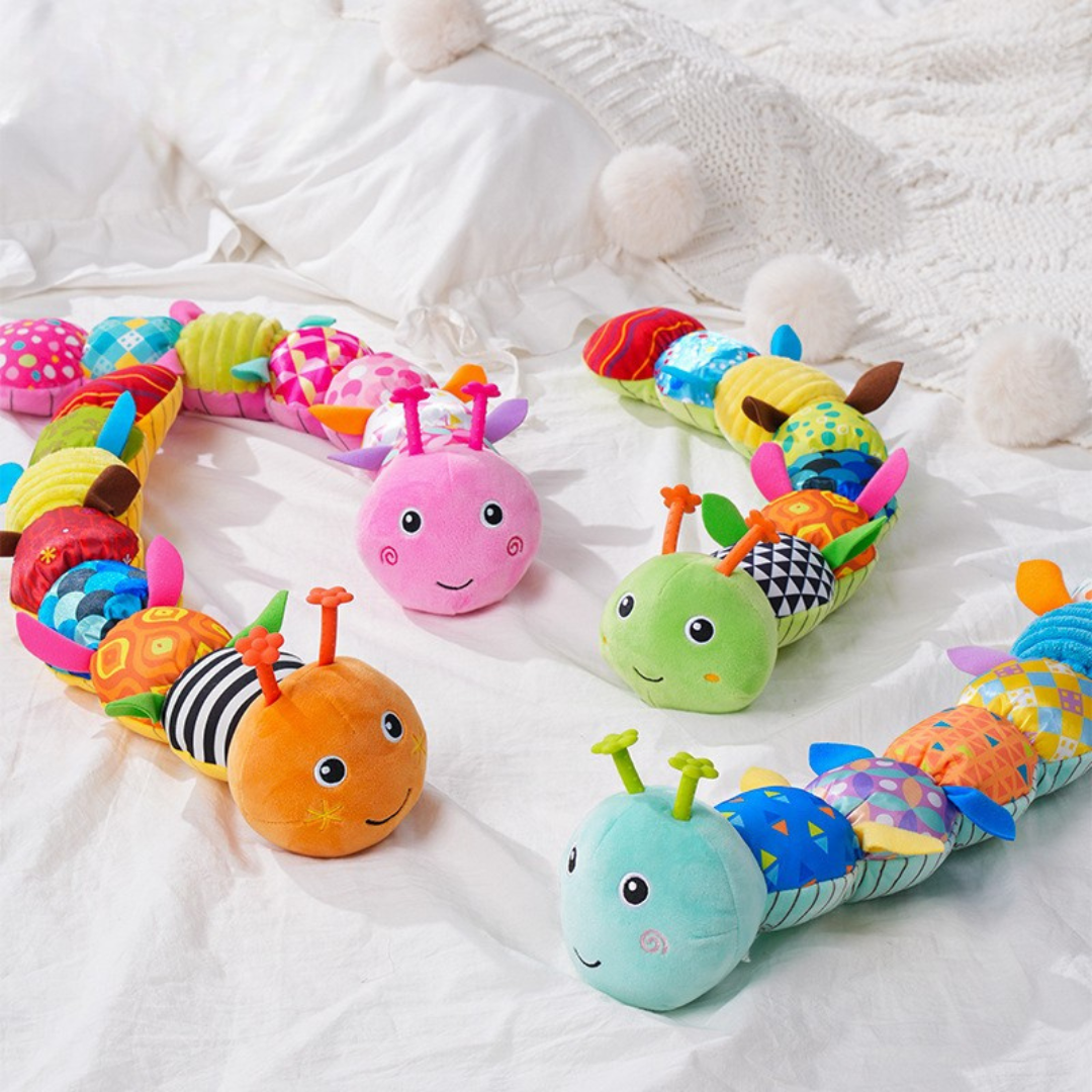Colorful Plush Musical Caterpillar Toy
