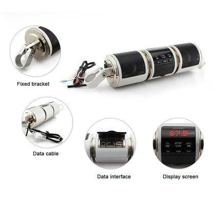 Waterproof Motorcycle Handlebar Bluetooth Music Speaker - Fesara