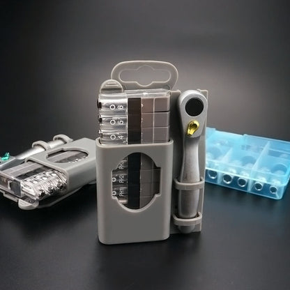 Compact Mixed Screwdriver Set with Phillips and Flathead