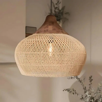 Handcrafted Woven Rattan Table Lamp