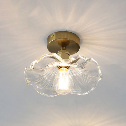 Elegant Glass Floral Ceiling Light