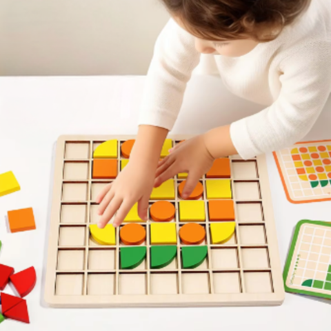 Fun Learning Wooden Brain Puzzle Set