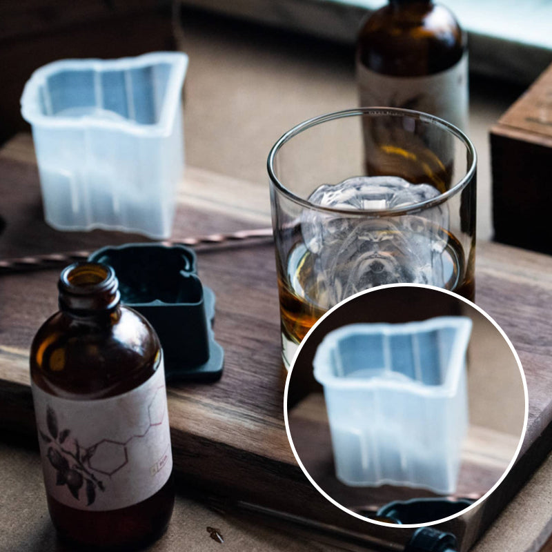 Fun Bulldog Silicone Ice Cube Tray