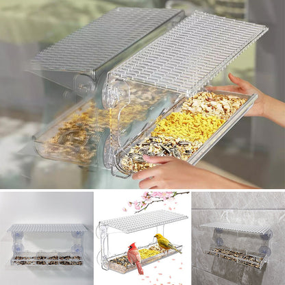 Easy Install Suction Cup Bird House with Clear Window